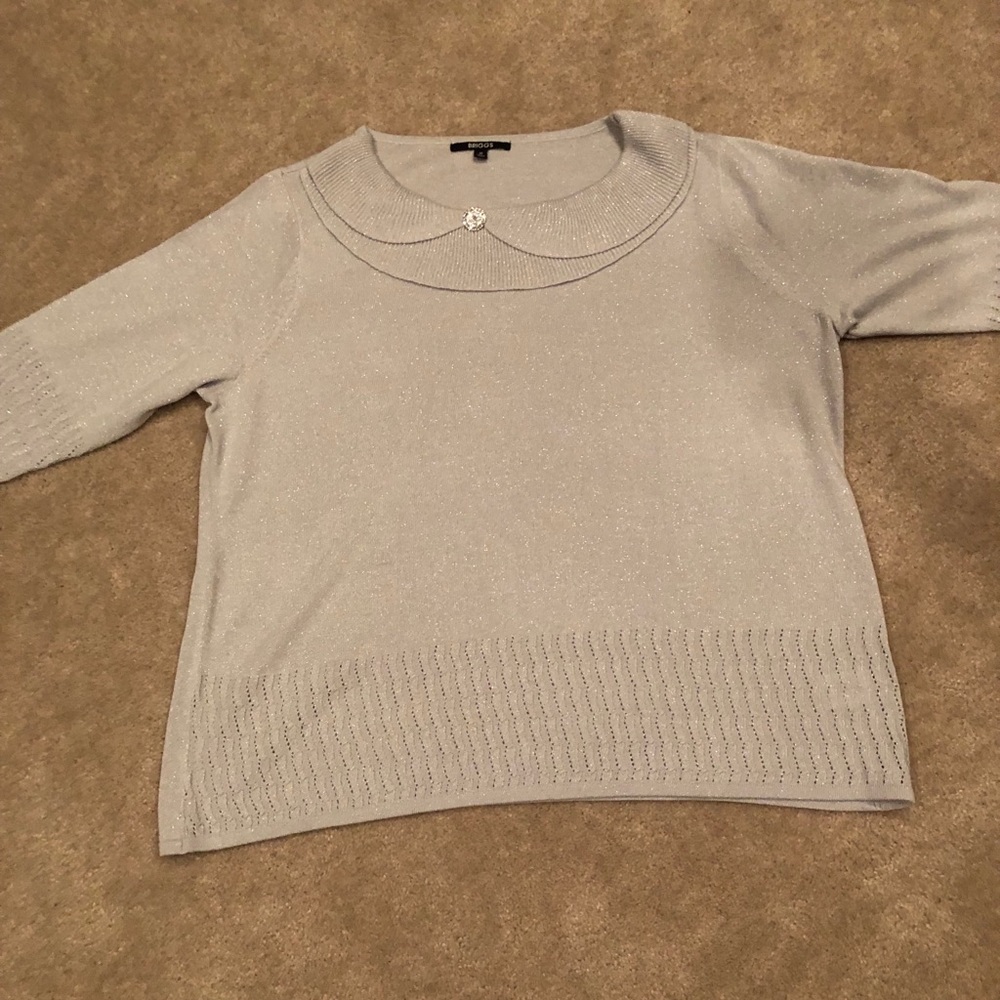 Briggs Women’s Sweater Gray sparkled